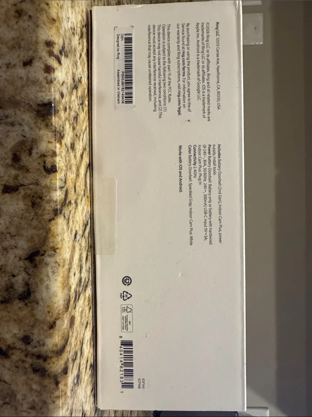 Ring Battery Doorbell with Indoor Cam Plus